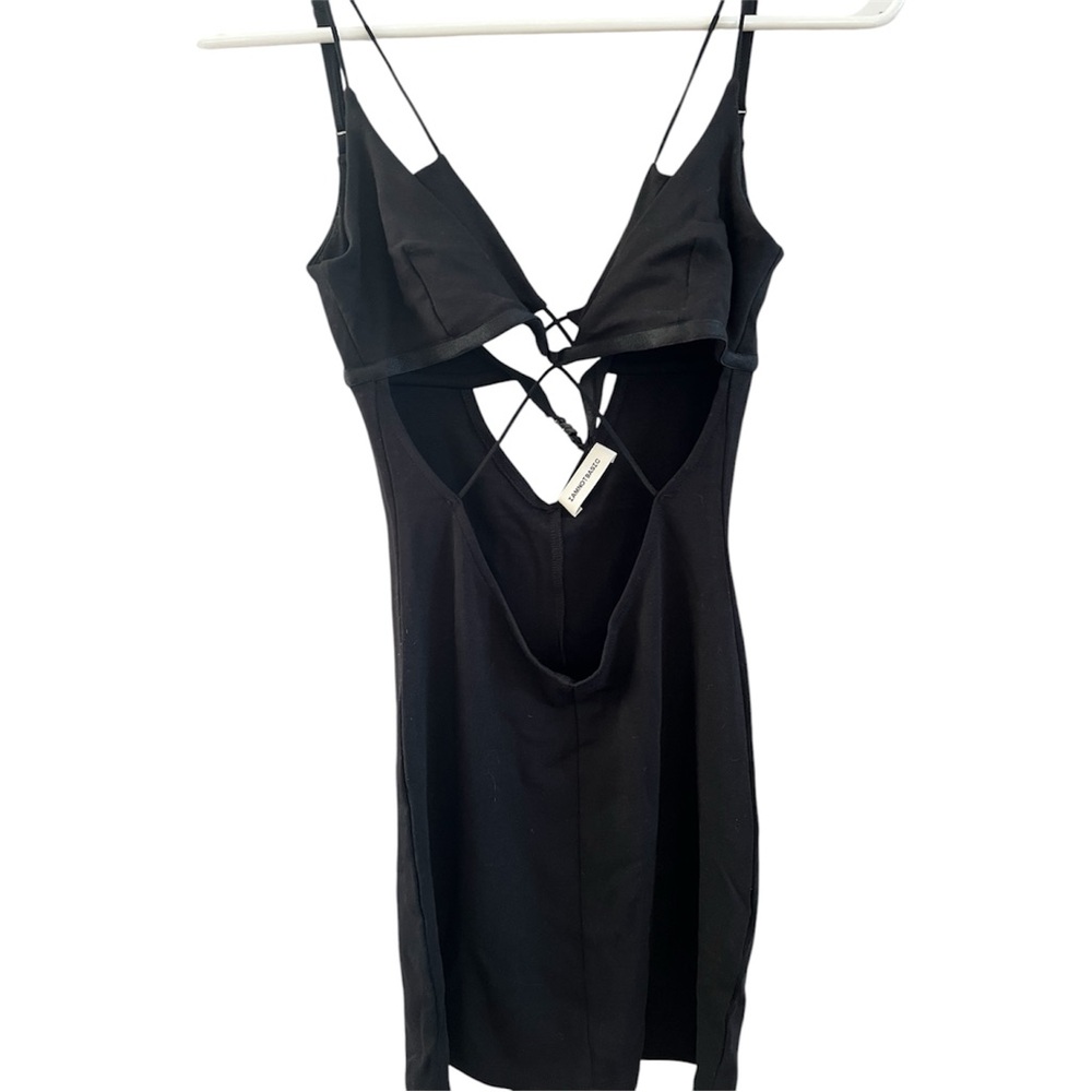 Iamnotbasic Cut-out Mini Black Dress SZ XS